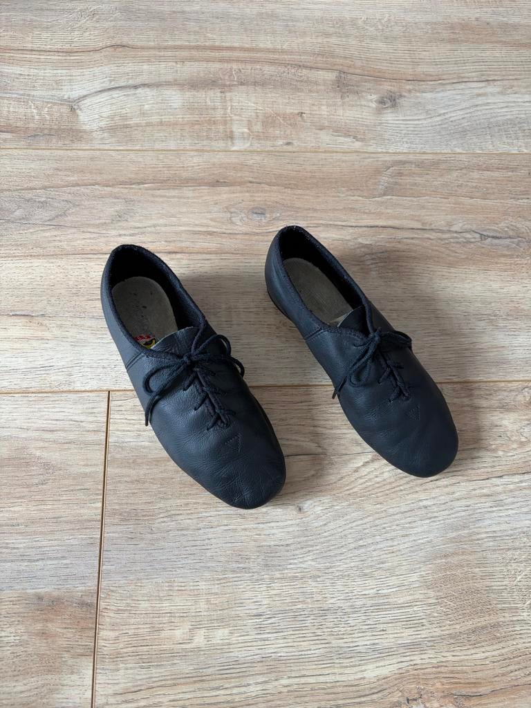 Zwarte leren dansschoenen, Ophalen of Verzenden, Gebruikt, Schoenen