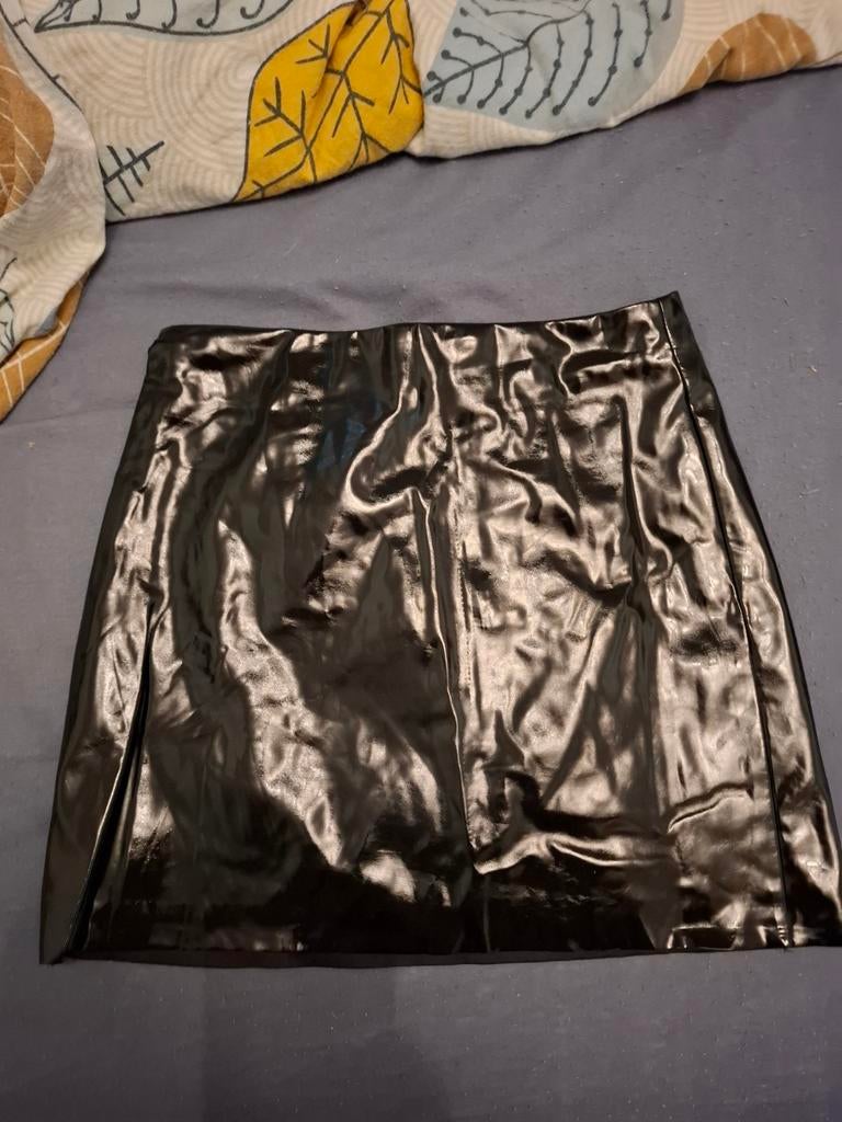 Leuk latex rokje, Kleding | Dames, Ophalen of Verzenden, Zo goed als nieuw, Zwart, Boven de knie