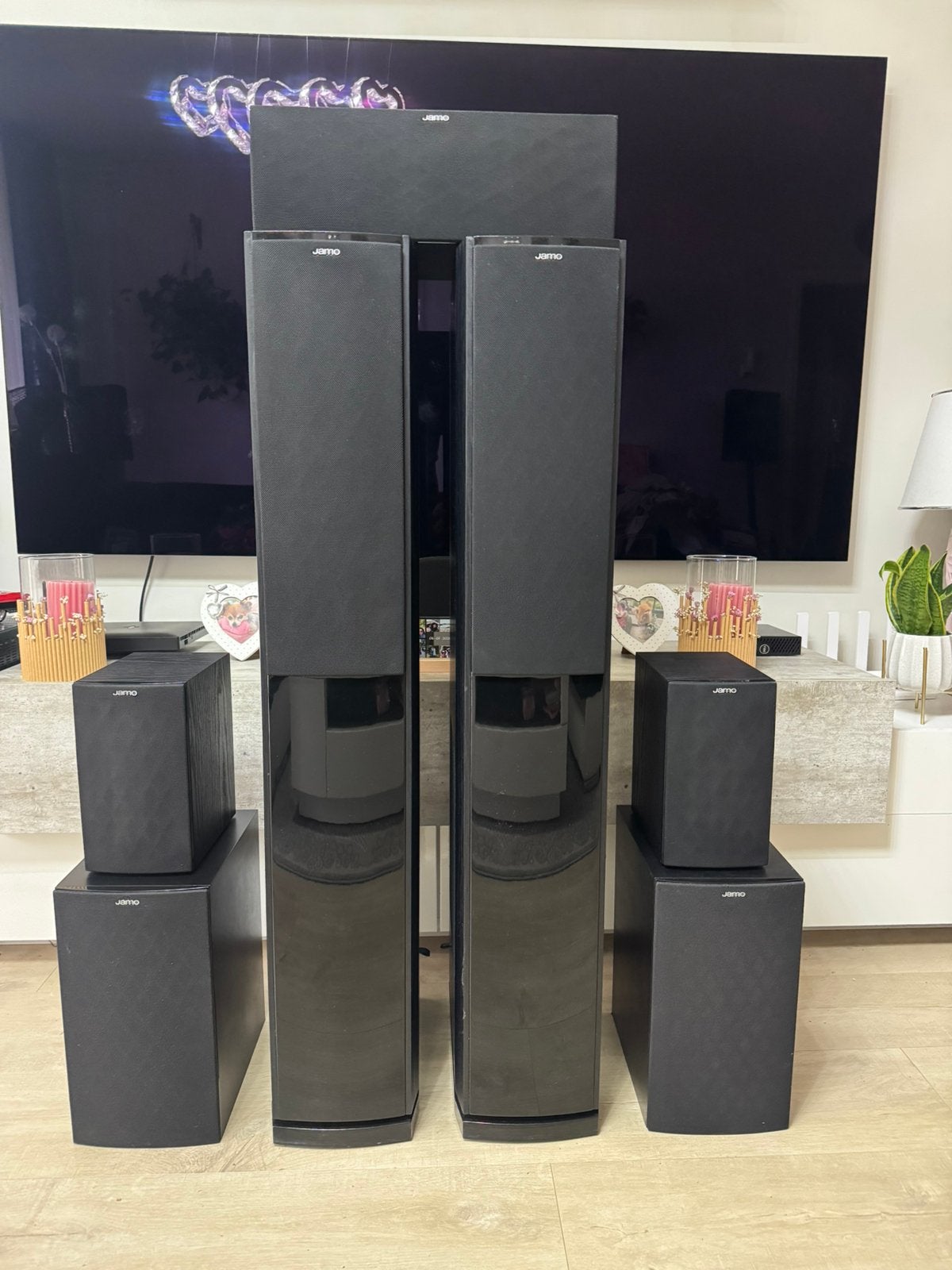 Jamo Surround Set 7.0, Audio, Tv en Foto, Luidsprekers, Ophalen, 120 tot 150 watt, Zo goed als nieuw, Surroundset