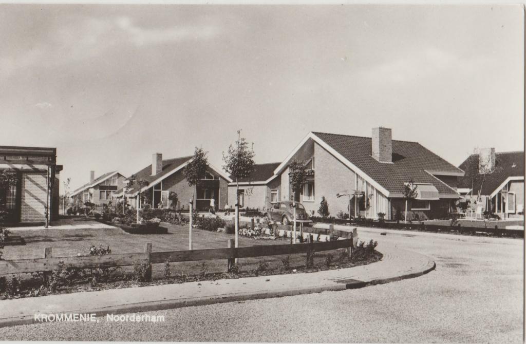 1970 noorderham krommenie straatbeeld zaanstreek zaans zaan, Verzamelen, Ophalen of Verzenden, 1960 tot 1980, Gelopen, Noord-Holland