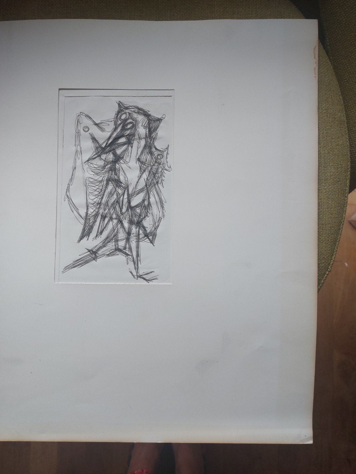Originele pentekening door Theo van der Nahmer, Antiek en Kunst, Ophalen of Verzenden