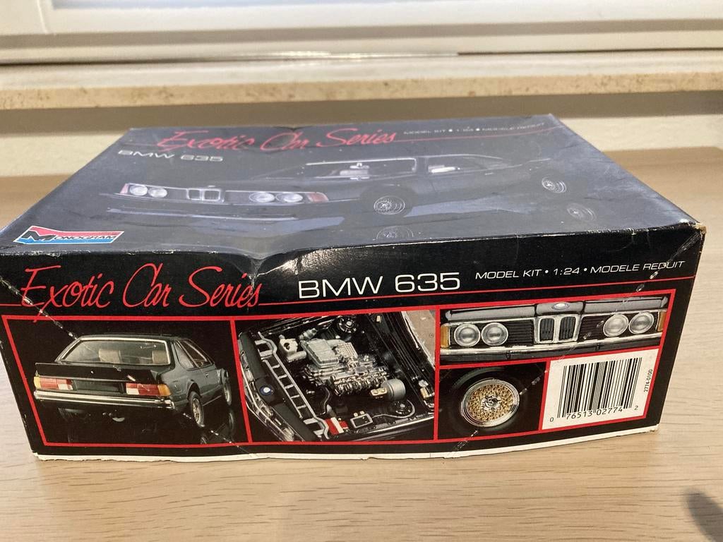 BMW 635 csi bouwpakket, Hobby en Vrije tijd, Auto, Groter dan 1:32, Ophalen of Verzenden, Zo goed als nieuw