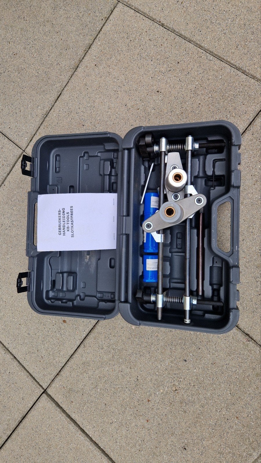 KB tools slotkastfrees voor deuren van 30 t/m 85mm., Ophalen, Overige soorten, Accu, Zo goed als nieuw