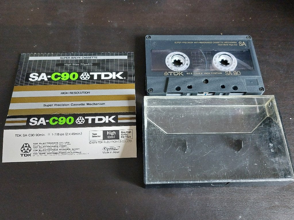 TDK SA 90 CASSETTEBANDJE, Cd's en Dvd's, Cassettebandjes, Overige genres, 1 bandje, Ophalen of Verzenden, Zo goed als nieuw