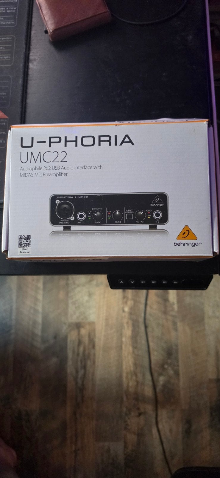 Behringer U-PHORIA UMC22 Audio Interface, Muziek en Instrumenten, Mengpanelen, Zo goed als nieuw, Minder dan 5 kanalen, Microfooningang