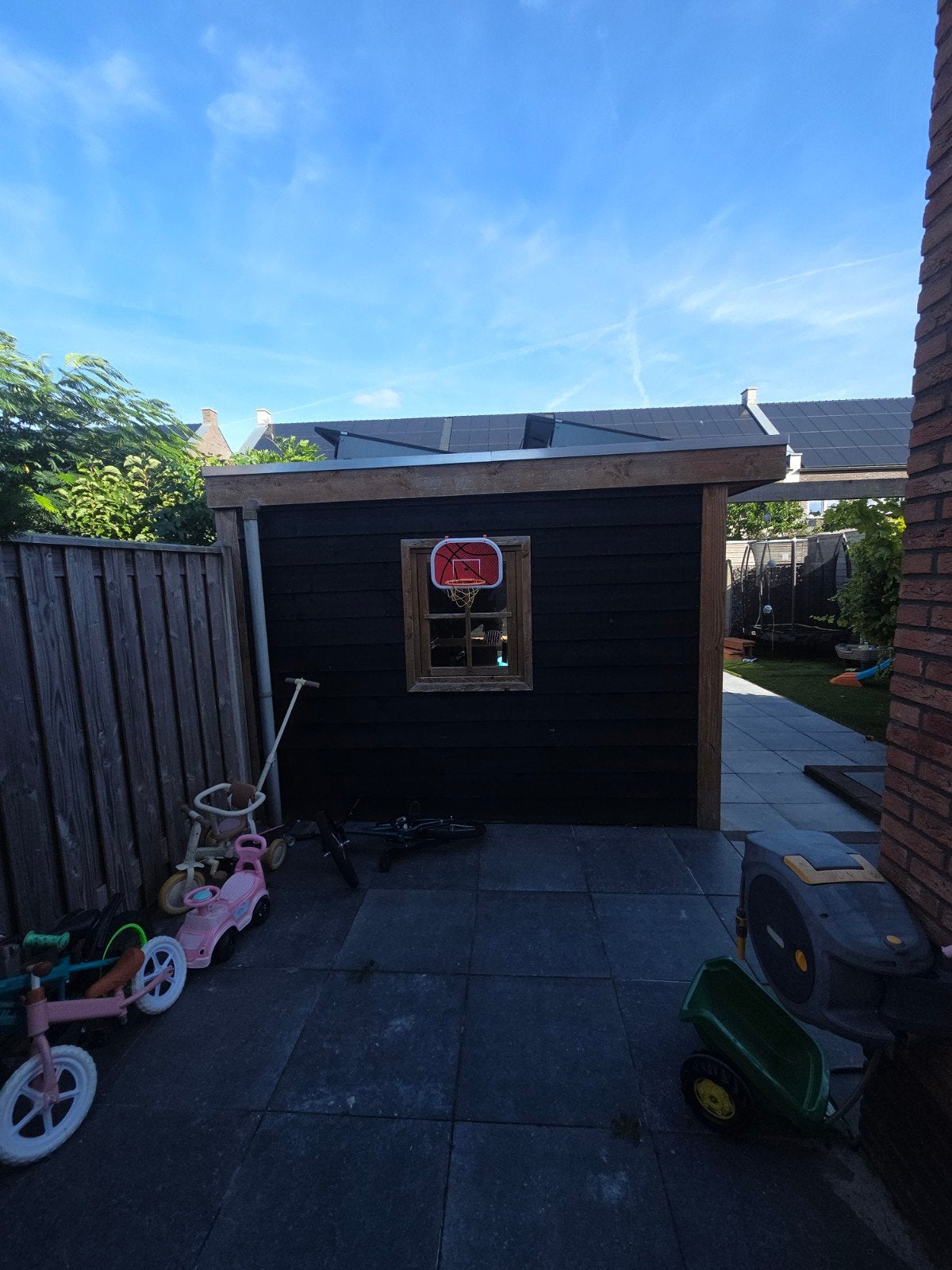Douglas houten overkapping met glazen pui en deuren, Tuin en Terras, Ophalen of Verzenden
