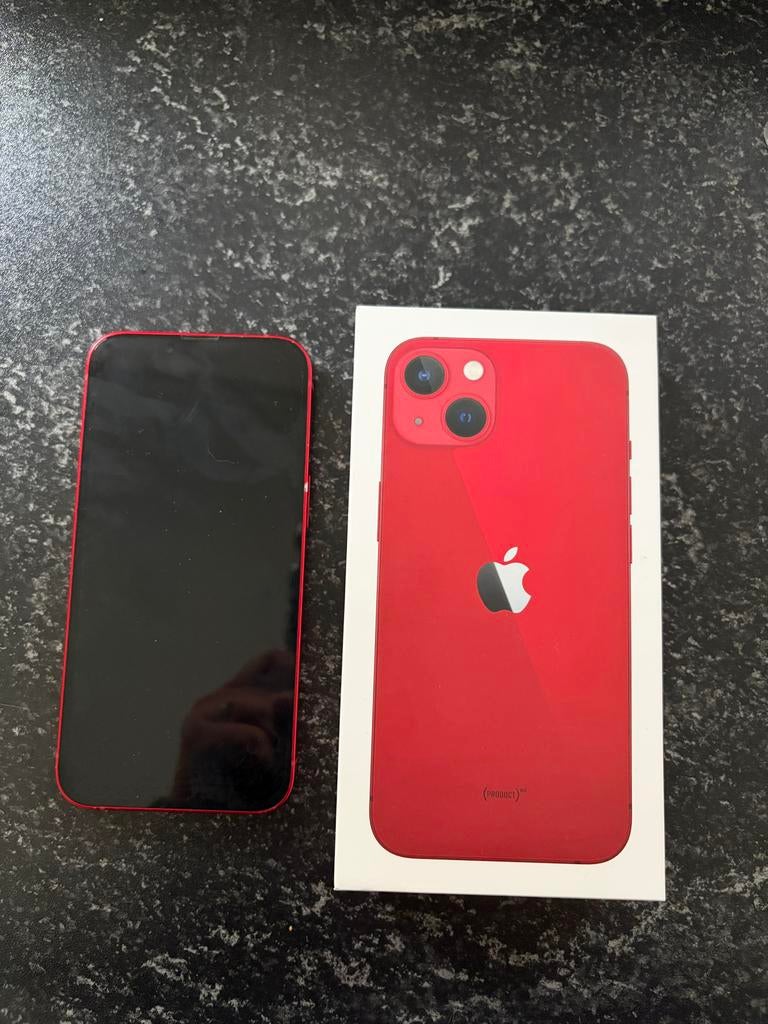 iPhone 13 RED - 128 GB, Telecommunicatie, Mobiele telefoons | Apple iPhone, Ophalen, IPhone 13, 72 %, Zonder simlock