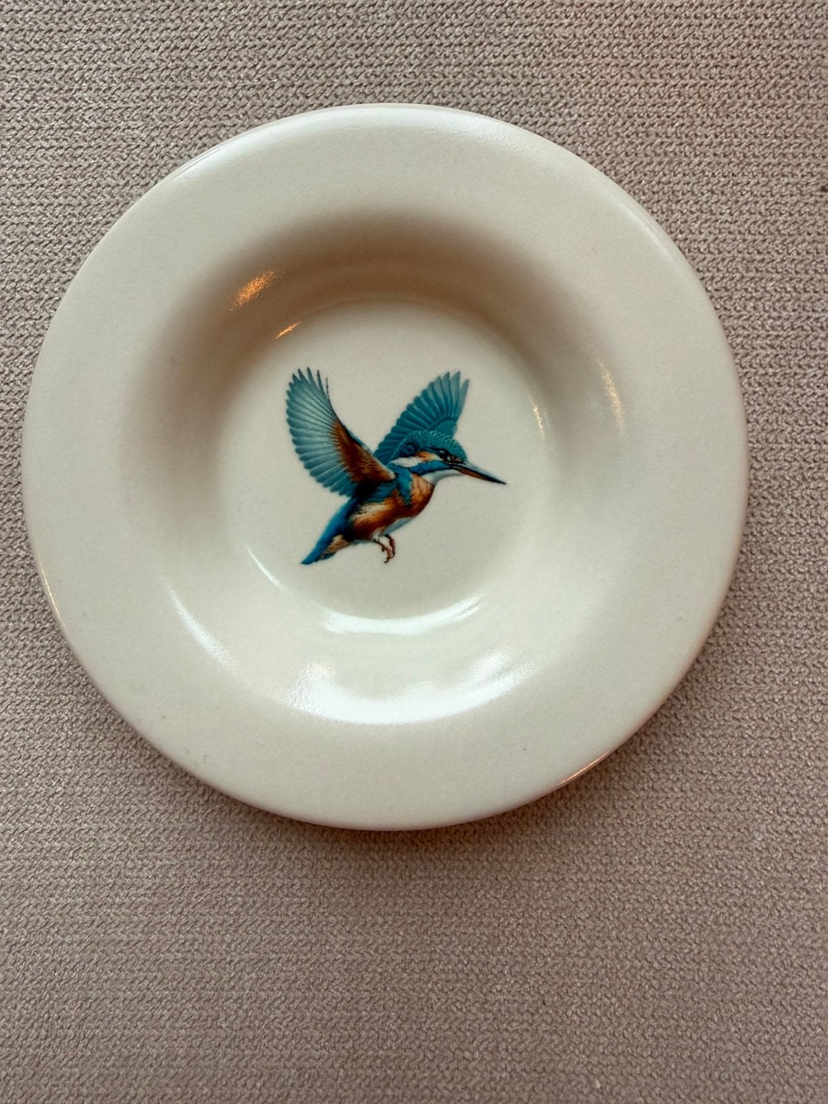 Vintage IKEA bordje schaaltje vliegende ijsvogel, Ophalen of Verzenden