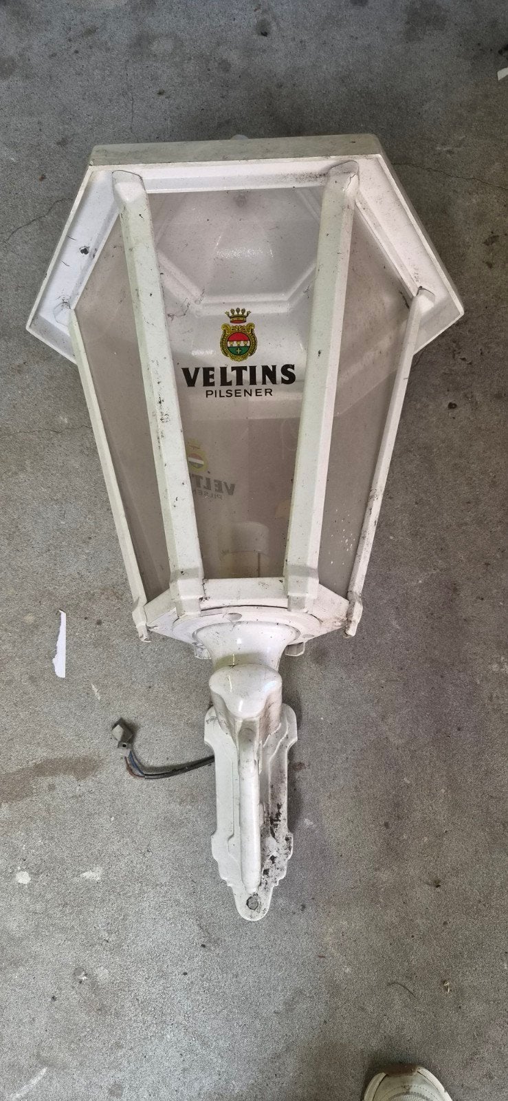 Veltins buitenlamp - ca. 50 cm hoog, Wit, Overige merken, Gebruikt, Waterbestendig