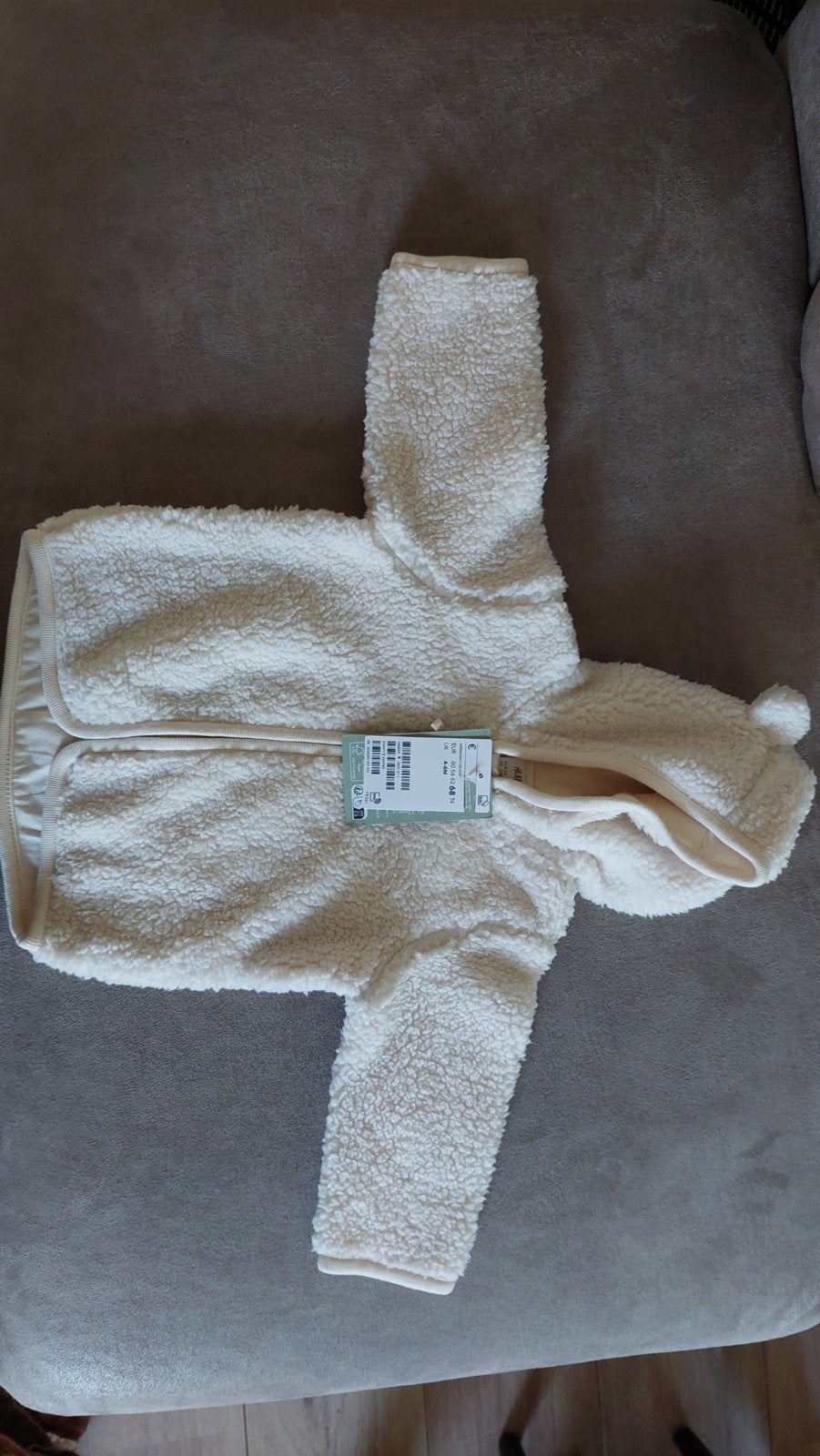 Nieuwe H&M teddy jas met oortjes voor baby's, Ophalen of Verzenden, Nieuw, H&M, Jongetje of Meisje
