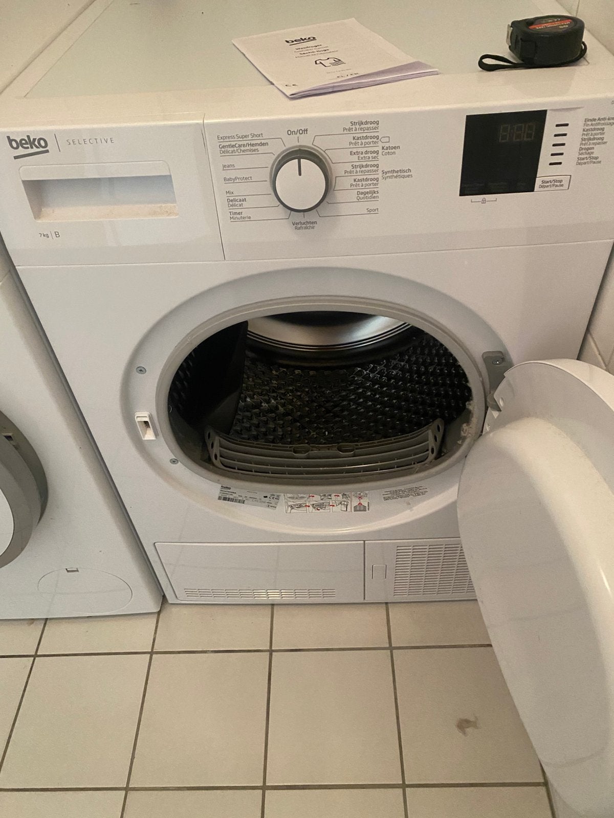 Wasdroger Beko, Ophalen of Verzenden, Zo goed als nieuw, Condens, 85 tot 90 cm