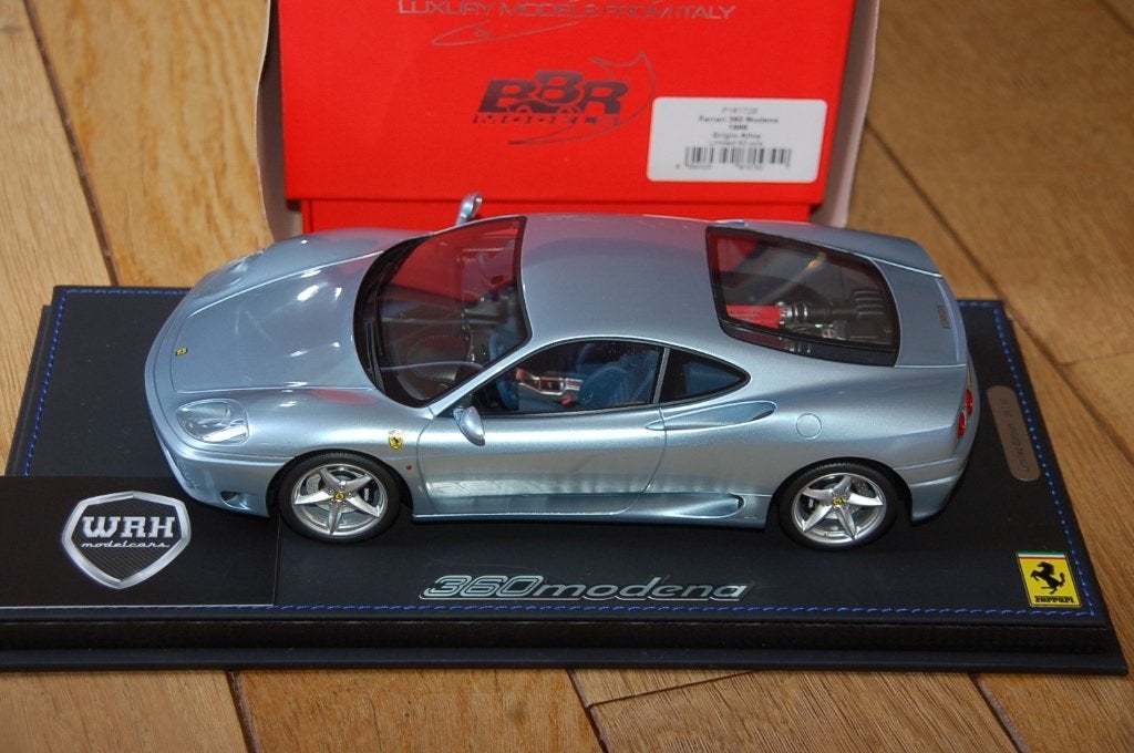 1:18 Ferrari 360 Modena Grigio alloy BBR resin WRH, Verzenden, Zo goed als nieuw, Auto, Overige merken