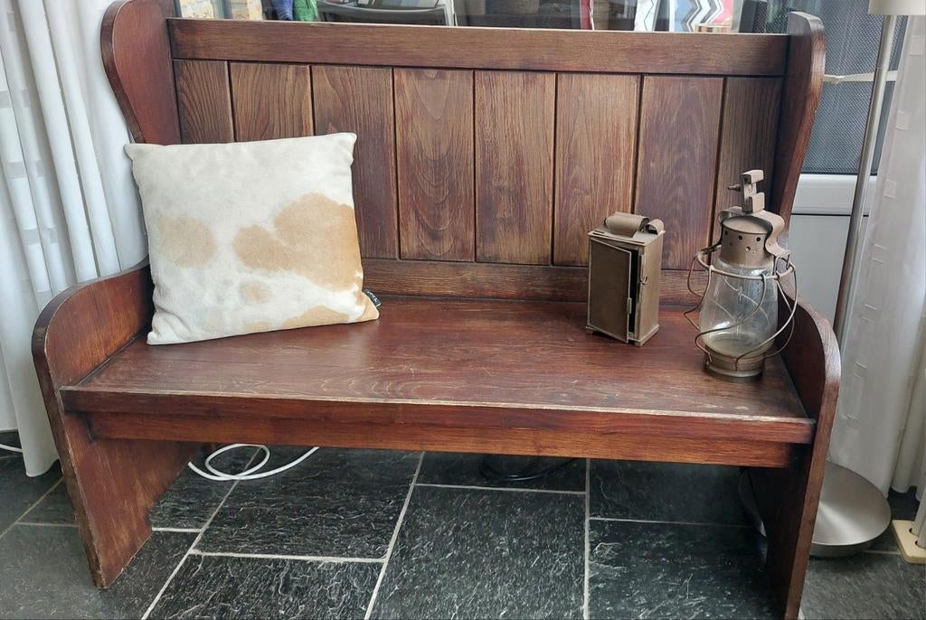 Houten halbankje, Ophalen