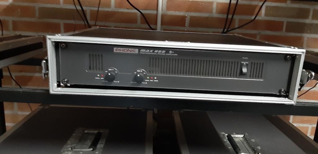 Phonic 860 Versterker +JBL CM62 Control Speakers, Gebruikt, 120 watt of meer, Stereo, Ophalen