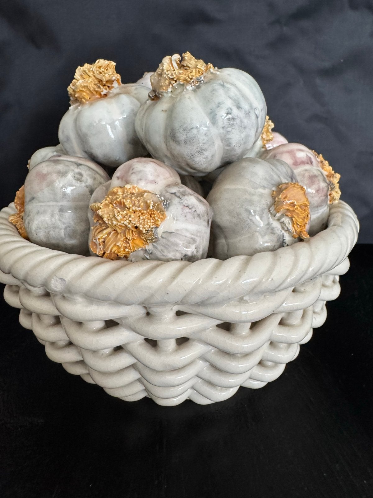 Decoratieve Knoflookmand - Keramiek, Verzenden