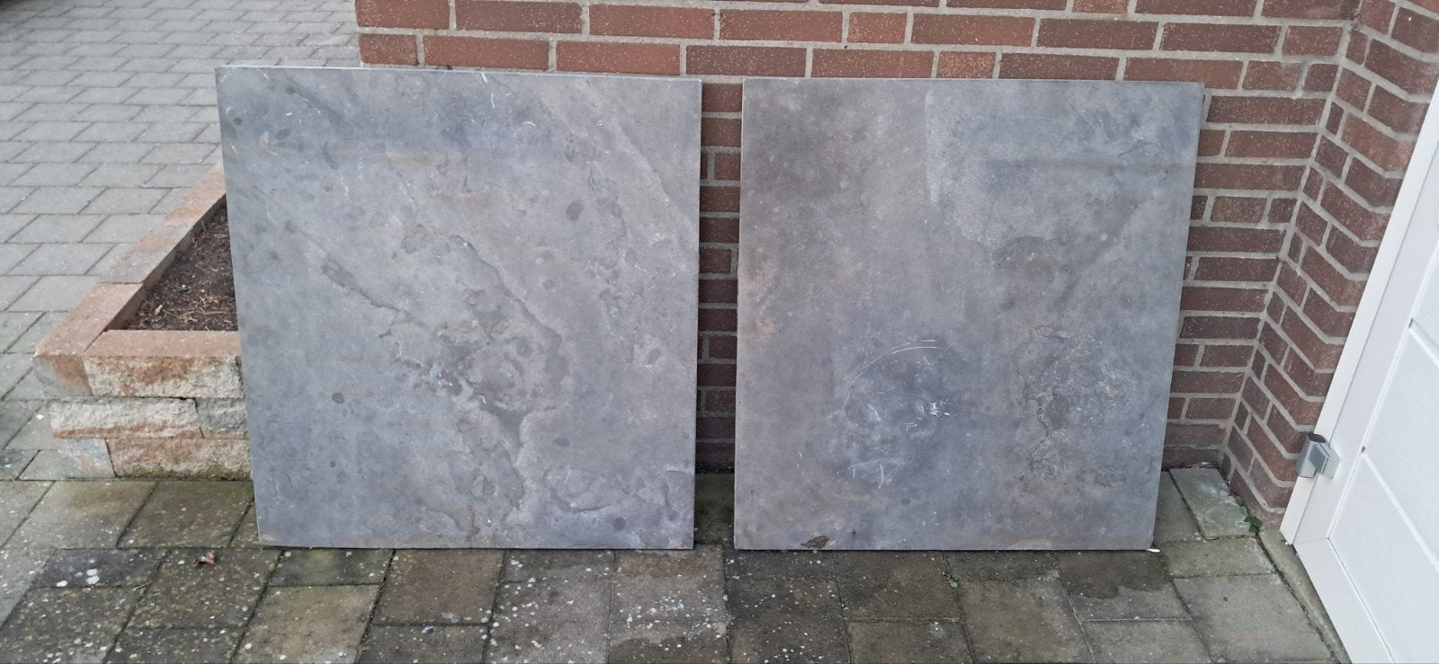 Grote grijze terrastegels!, Ophalen, Gebruikt, Terrastegels, Natuursteen