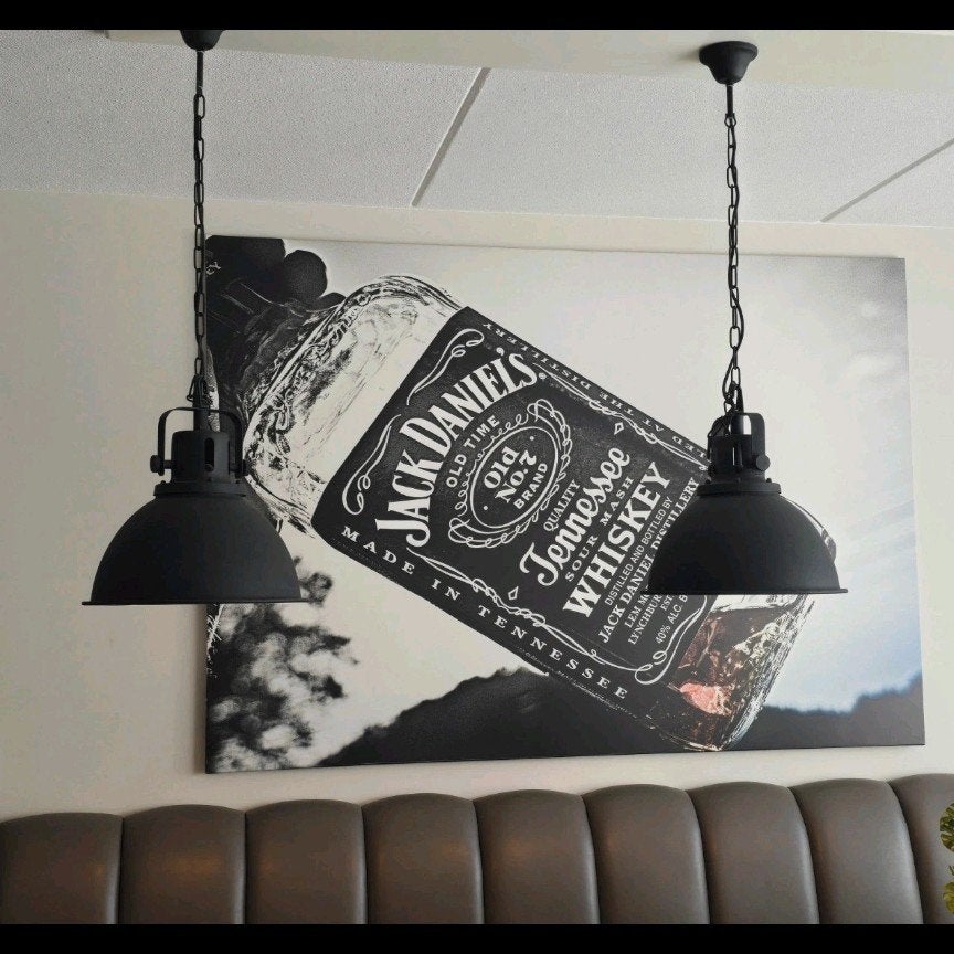Groot Jack Daniel's Canvas Schilderij - 200x140 cm, Ophalen, Zo goed als nieuw, 125 cm of meer, Schilderij