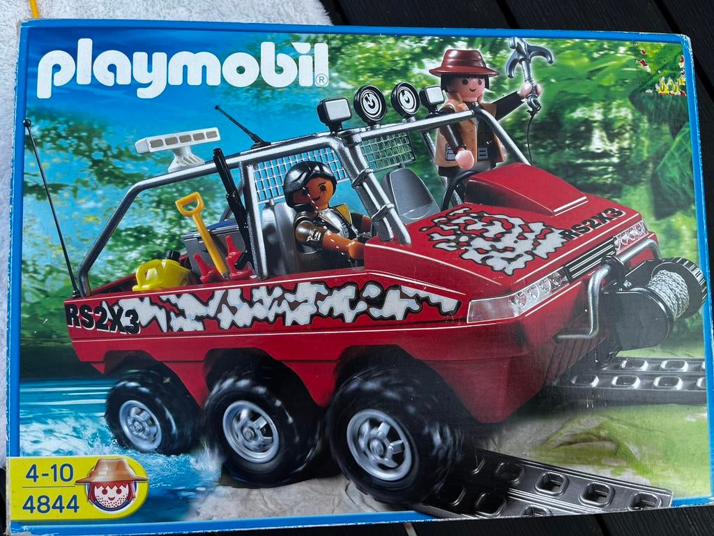 Playmobil 4844 amfibievoertuig auto, Ophalen of Verzenden, Zo goed als nieuw, Complete set