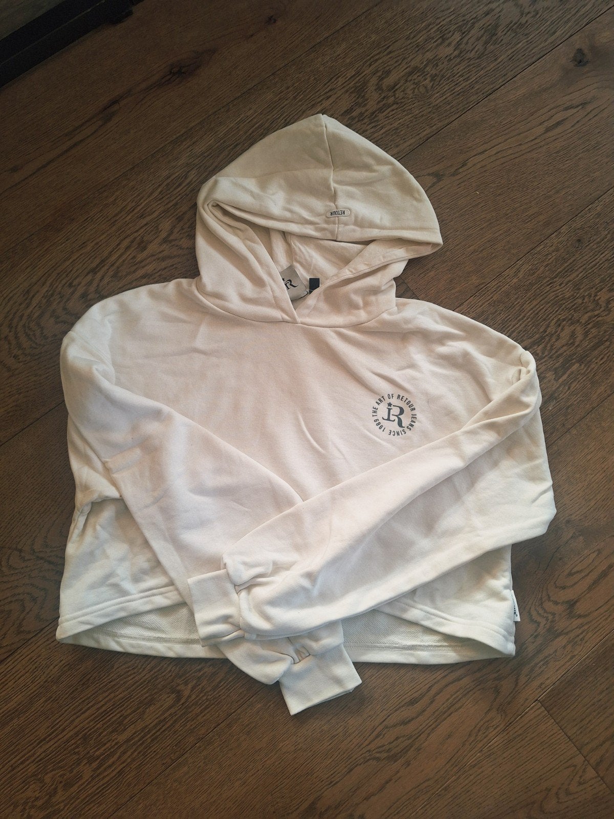 Retour witte hoodie 164  - Zo goed als nieuw, Ophalen, Zo goed als nieuw, Retour, Meisje