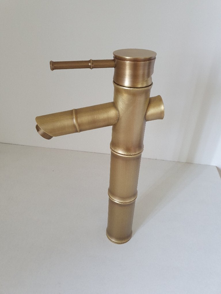 Bamboe Fun Waskom wastafelkraan Hoog Badkamer mengkraan, Doe-het-zelf en Verbouw, Sanitair, Ophalen of Verzenden, Nieuw, Koper