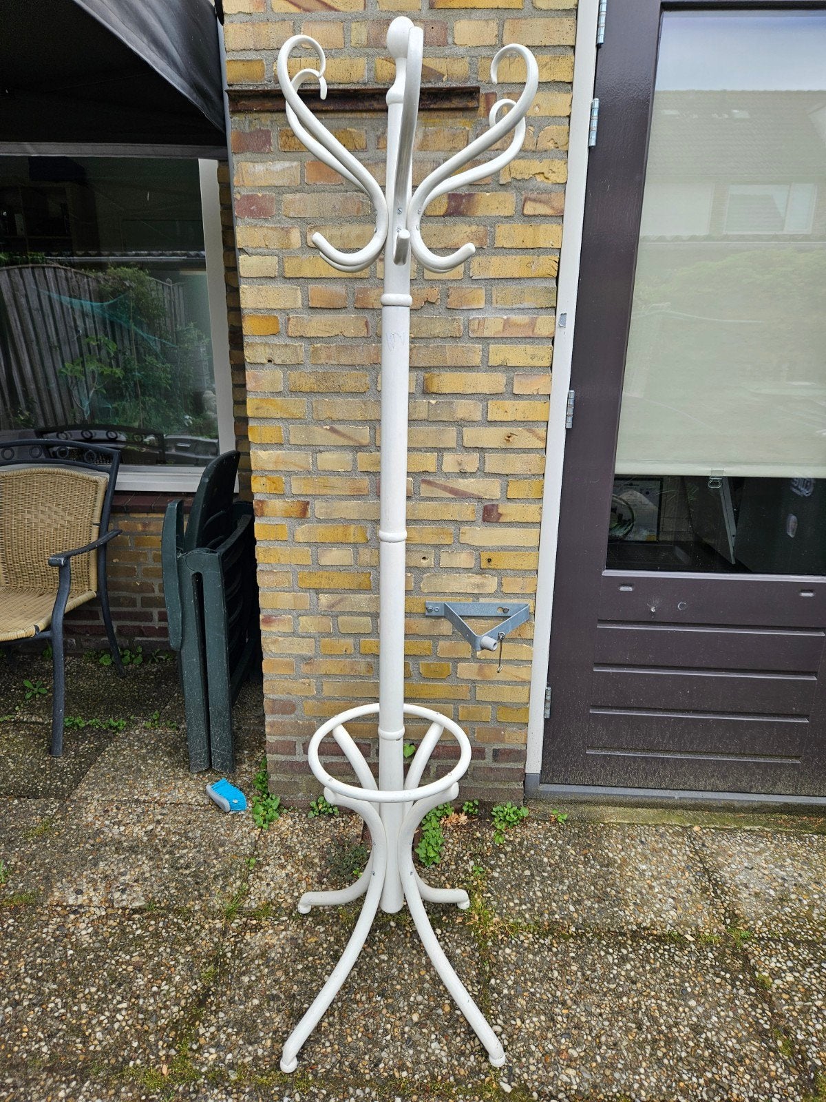 Staande kapstok wit van hout, Ophalen, Gebruikt, Staande kapstok, 150 tot 200 cm