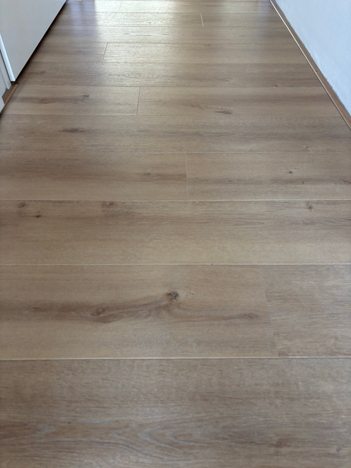 Laminaatvloer - ca. 50m2, Ophalen, Gebruikt, Bruin, 50 tot 75 m²