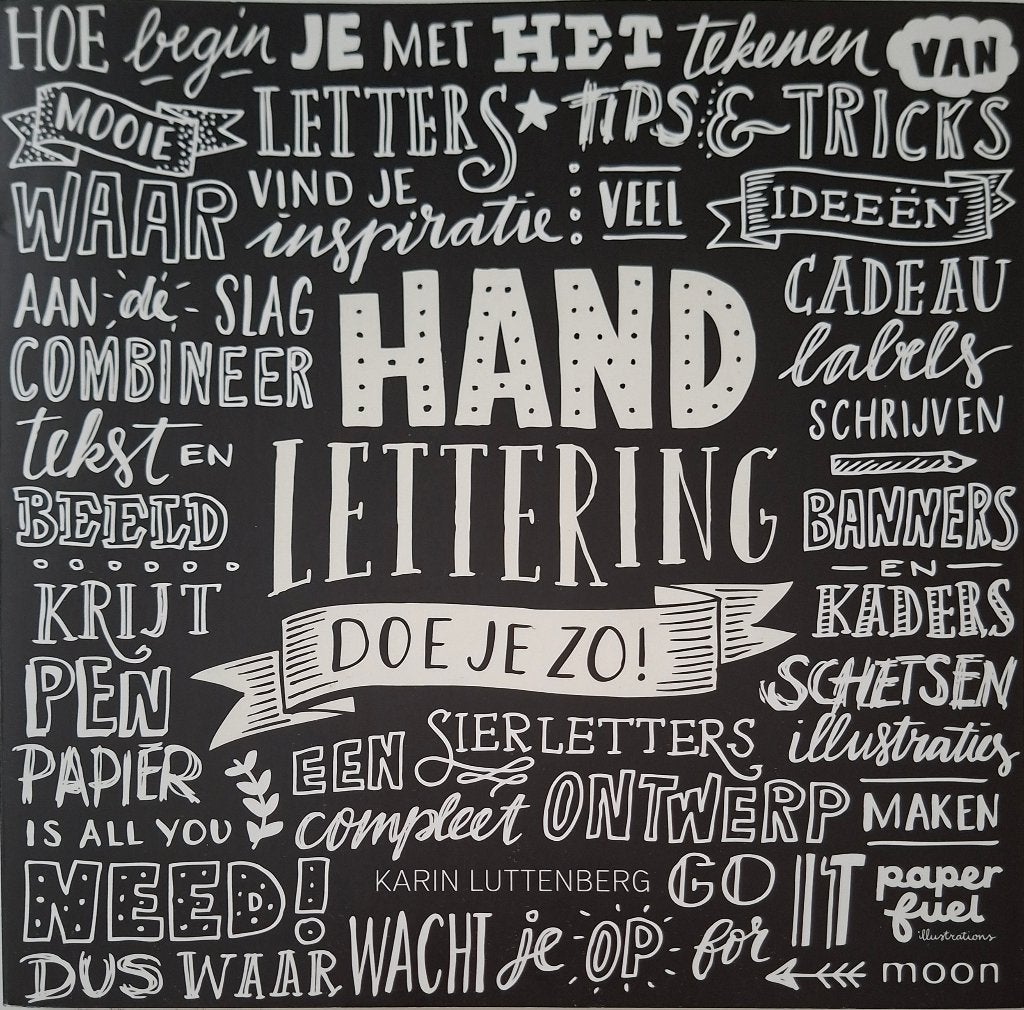 Boek Handlettering doe je zo! - Karin Luttenberg, Ophalen, Zo goed als nieuw, Boek of Gids