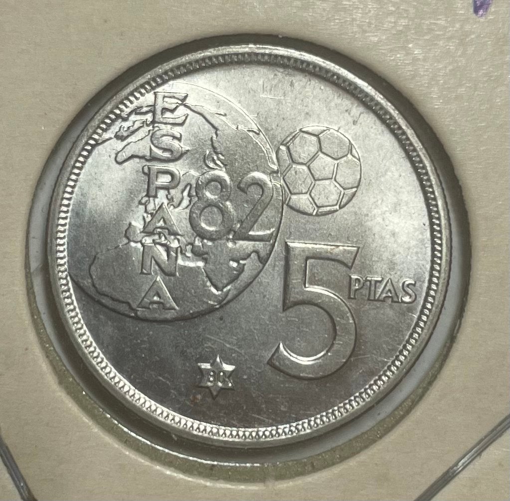 5 pesetas Spanje 1980, Ophalen of Verzenden