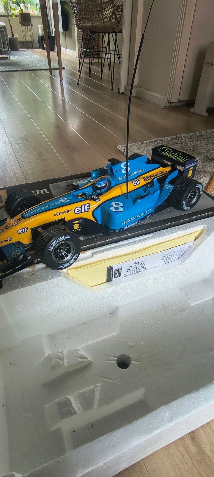 Nikko Renault F1 Team RC Auto Fernando Alonso, Elektro, Ophalen of Verzenden, Zo goed als nieuw, Schaal 1:10