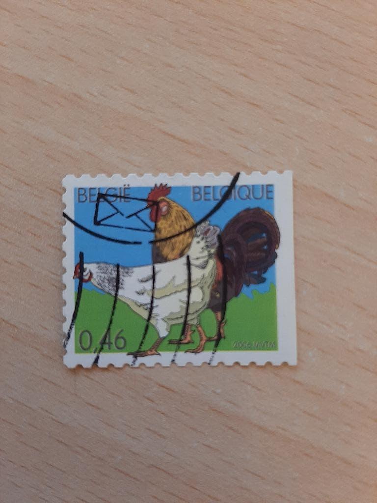 2006 Belgie kip, haan, Verzenden, Gestempeld