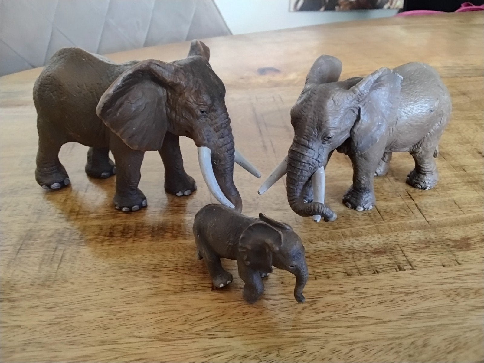 Schleich Olifanten familie, Ophalen of Verzenden, Zo goed als nieuw, Paard, Beeldje of Figuurtje