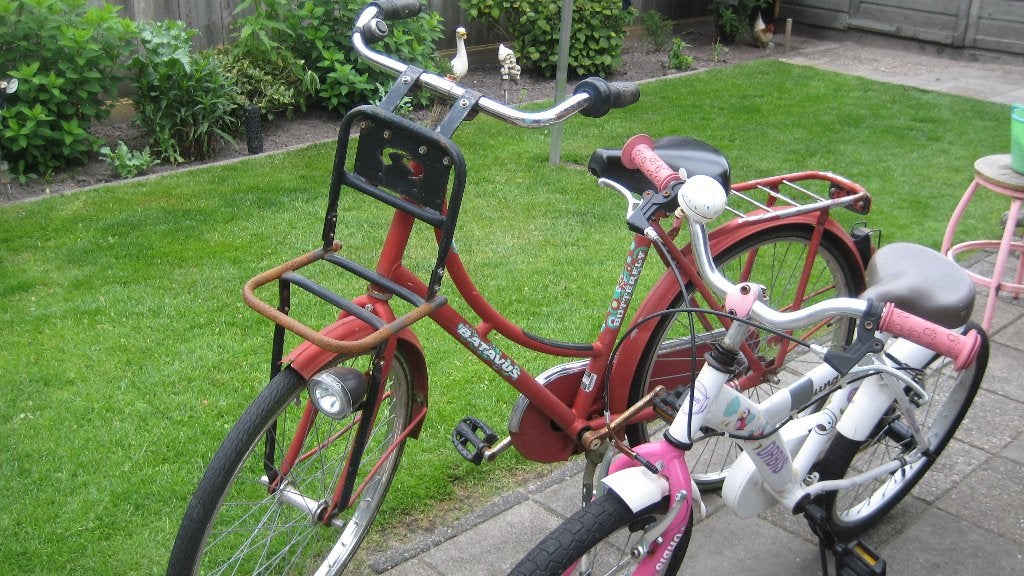 twee kinderfietsen, Fietsen en Brommers, Ophalen, Gebruikt, Batavus., Terugtraprem