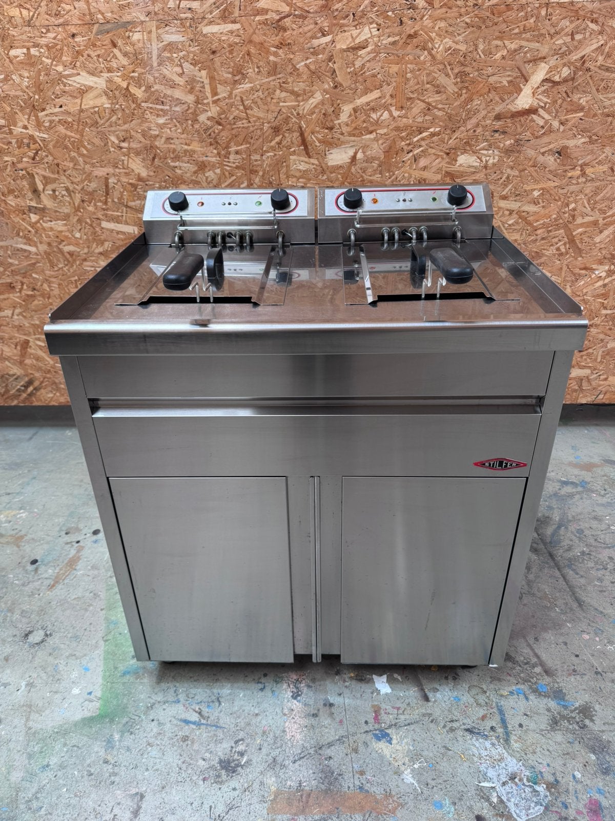 Stilfer Horeca Friteuse – 2x 20 Liter, Ophalen, Gebruikt, Fornuis, Frituur en Grillen
