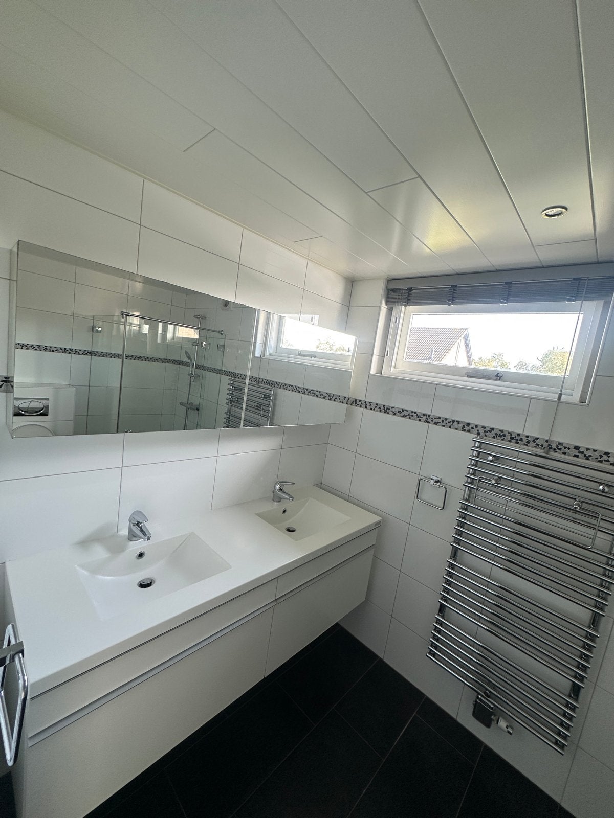 Badkamer wasbak en kast met spiegel (excl. onderkast), Ophalen, Gebruikt, 150 tot 200 cm, Minder dan 100 cm