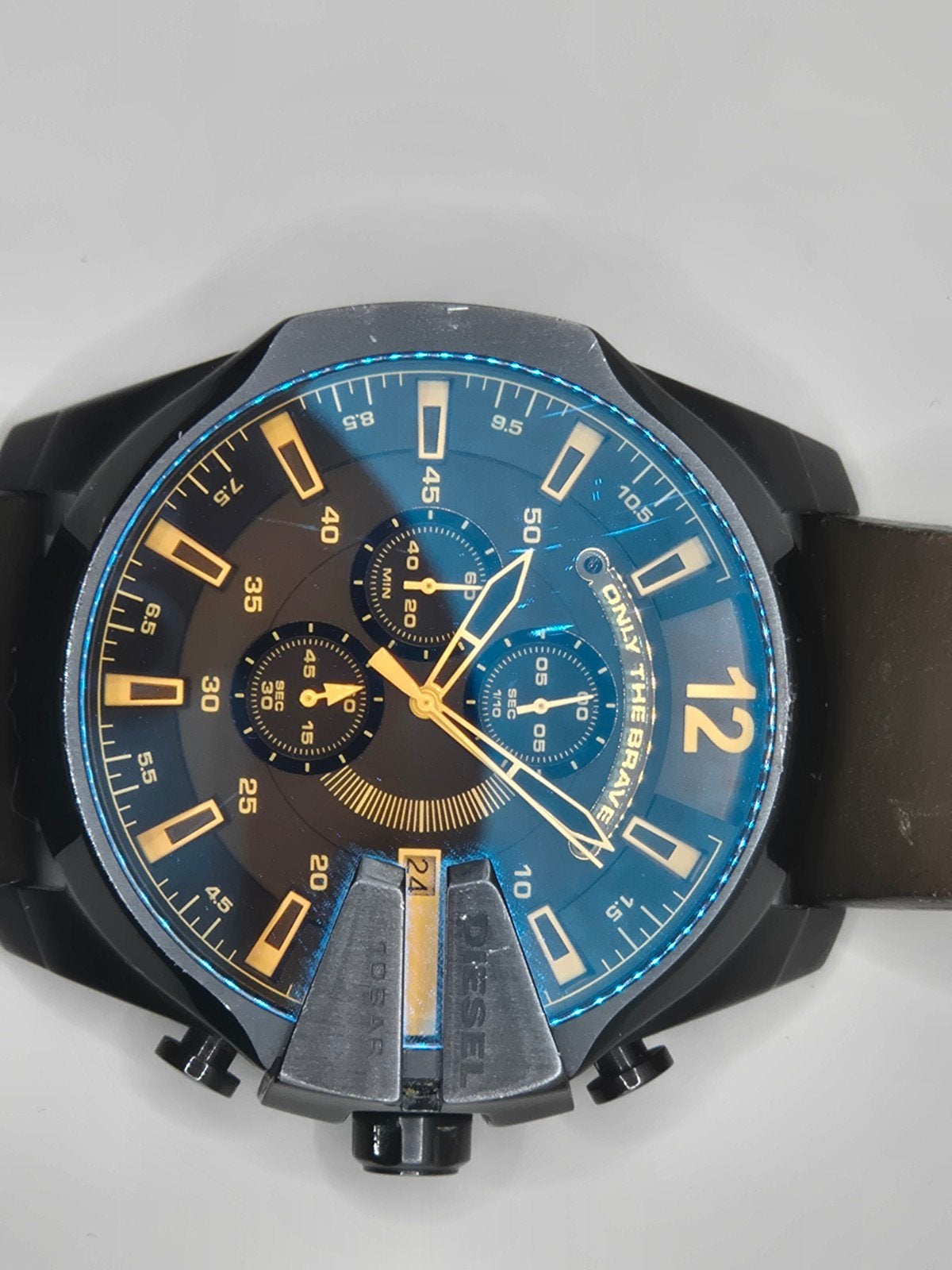 Diesel horloge, Ophalen of Verzenden, Gebruikt, Leer, Overige merken