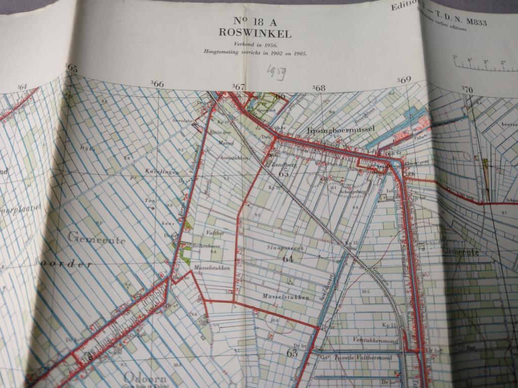 18 A Roswinkel Ter Apel  Odoorn Jipsingboermussel 1959, Ophalen of Verzenden