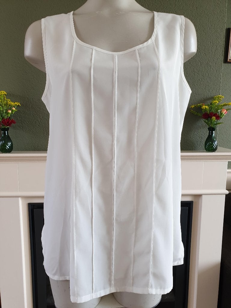 Mario Rosella mooie witte top shirt mt 40 M, Maat 38/40 (M), Verzenden, Wit, Zo goed als nieuw