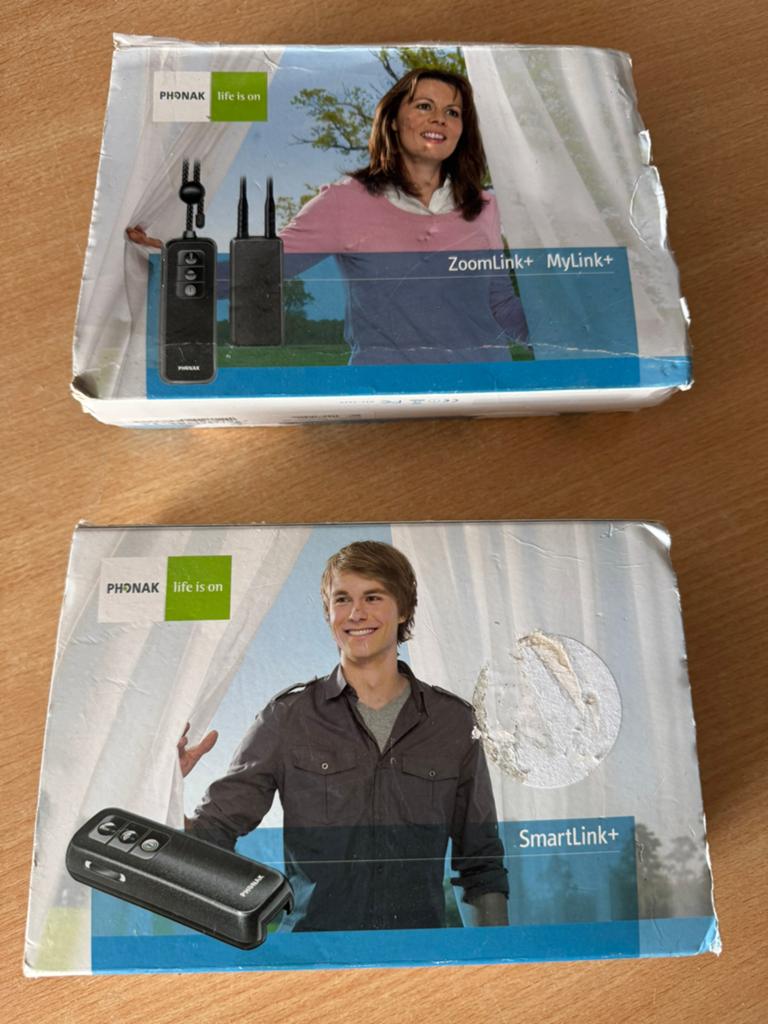 Phonak ZoomLink+ / MyLink+ / SmartLink+ ( met doos / tassen), Diversen, Verpleegmiddelen, Ophalen of Verzenden, Zo goed als nieuw