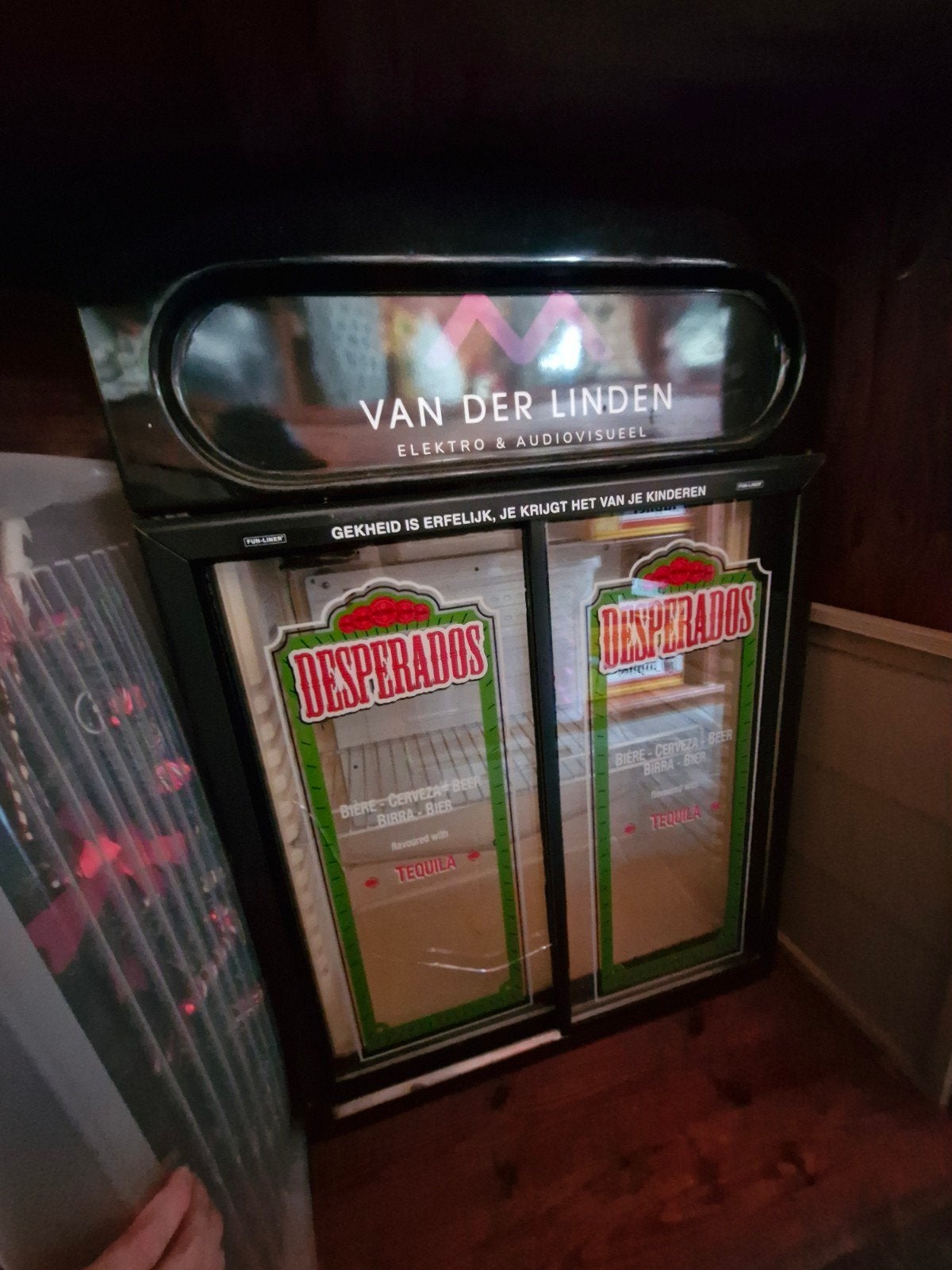 Desperados Koelkast met Groene Verlichting, Ophalen