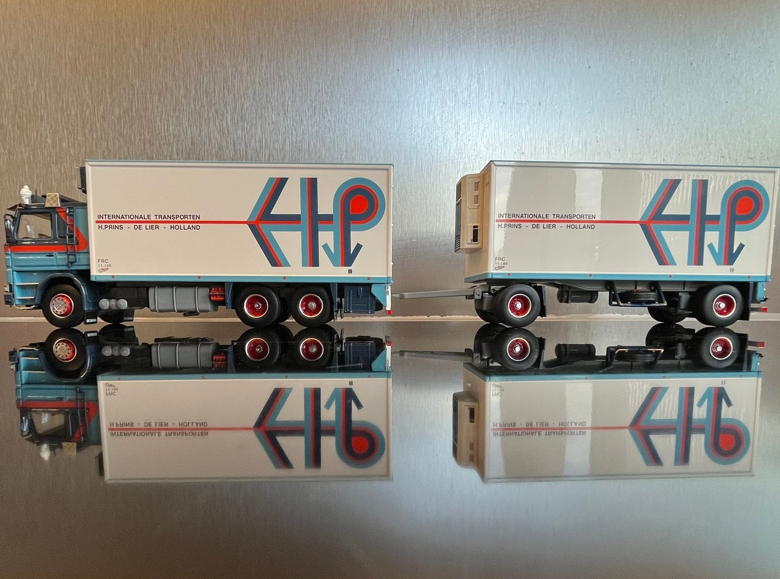 Tekno Scania 142 koelcombi van Hans Prins uit het Westland, Ophalen of Verzenden, Nieuw, Bus of Vrachtwagen, Tekno