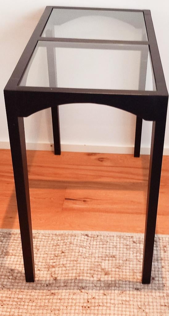 Mooie antraciet sidetable kaptafel hout, Ophalen, Zo goed als nieuw, 50 tot 100 cm, Minder dan 100 cm