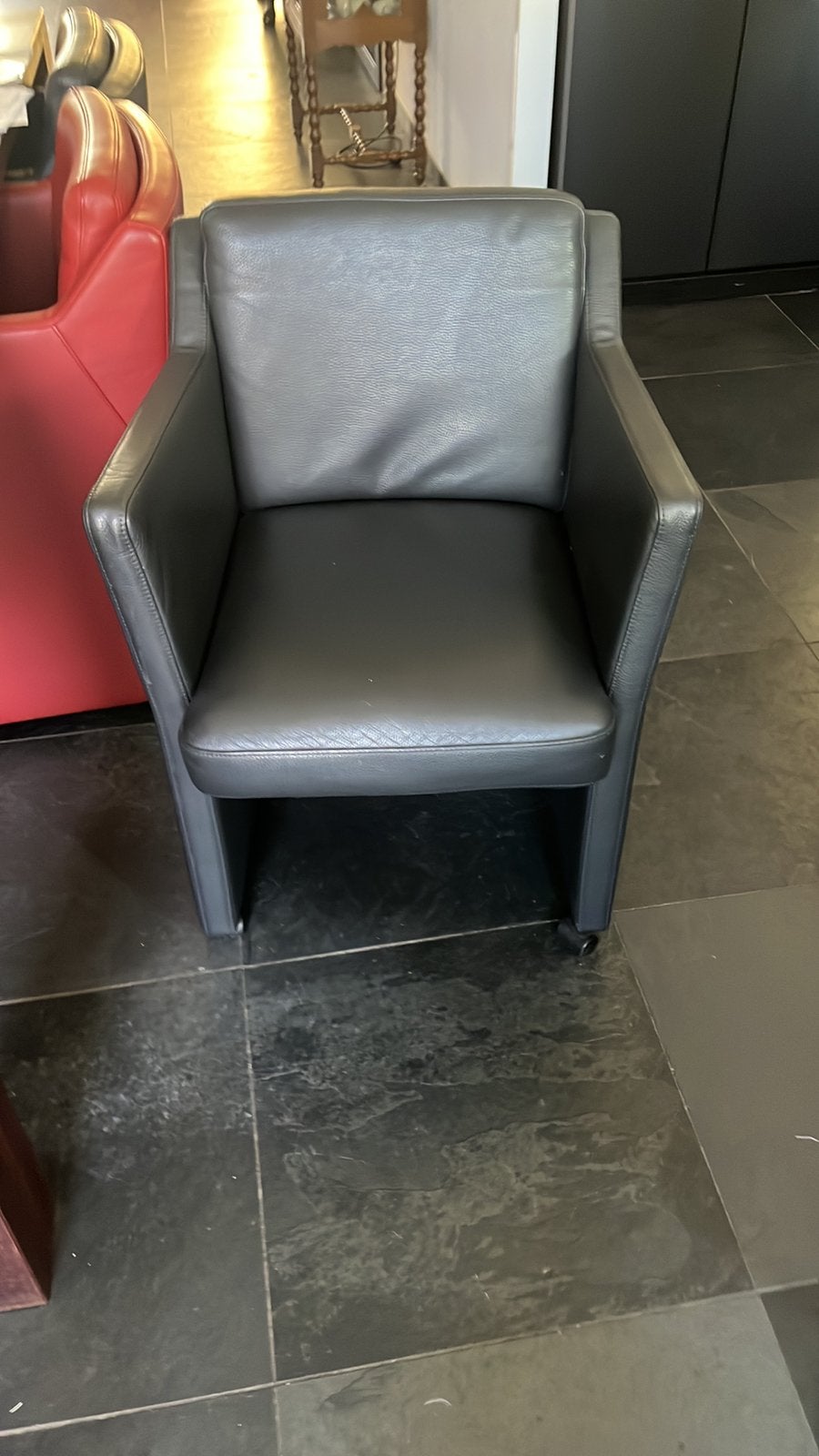 Eethoekstoelen, Huis en Inrichting, Stoelen, Zo goed als nieuw, Vijf, Zes of meer stoelen, Leer, Zwart, Ophalen