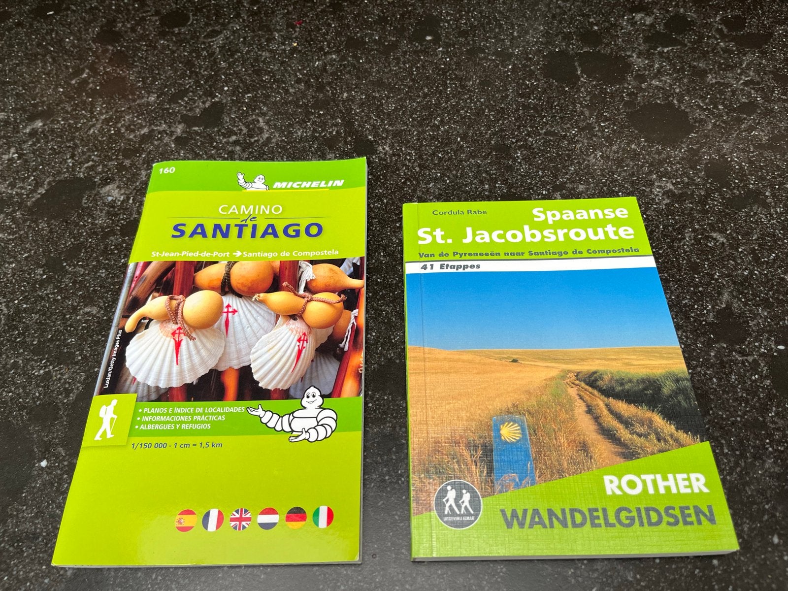 St. Jacobsroute: Michelin kaart, Rother gids & pelgrimspas, Michelin, Europa, Ophalen of Verzenden, Zo goed als nieuw