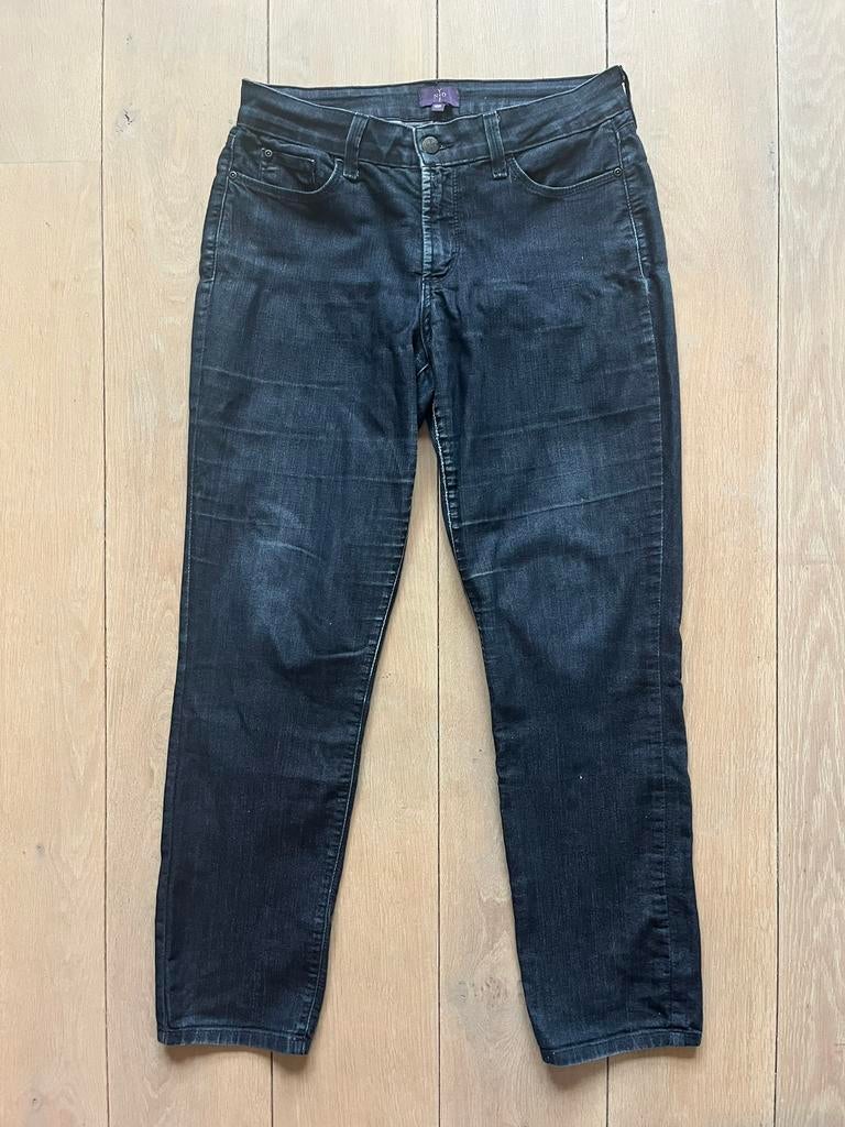 NYDJ blauwe skinny stretch jeans 40 10P petite pailletten, Blauw, Ophalen of Verzenden, NYDJ, W28 - W29 (confectie 36)