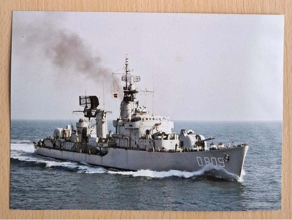 Foto marine: onderzeebootjager Hr Ms Zeeland D809, Verzamelen, Verzenden, Marine, Nederland, Foto of Poster