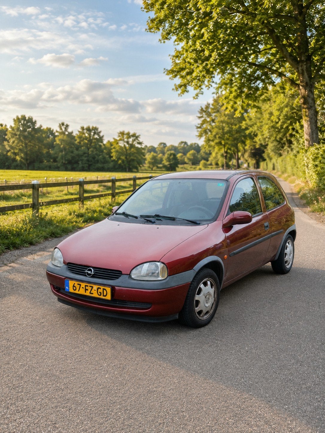 Opel Corsa 1.2 I 16V 3D AUT 2000 Rood, Auto's, 450 kg, 31 €/maand, Origineel Nederlands, Corsa