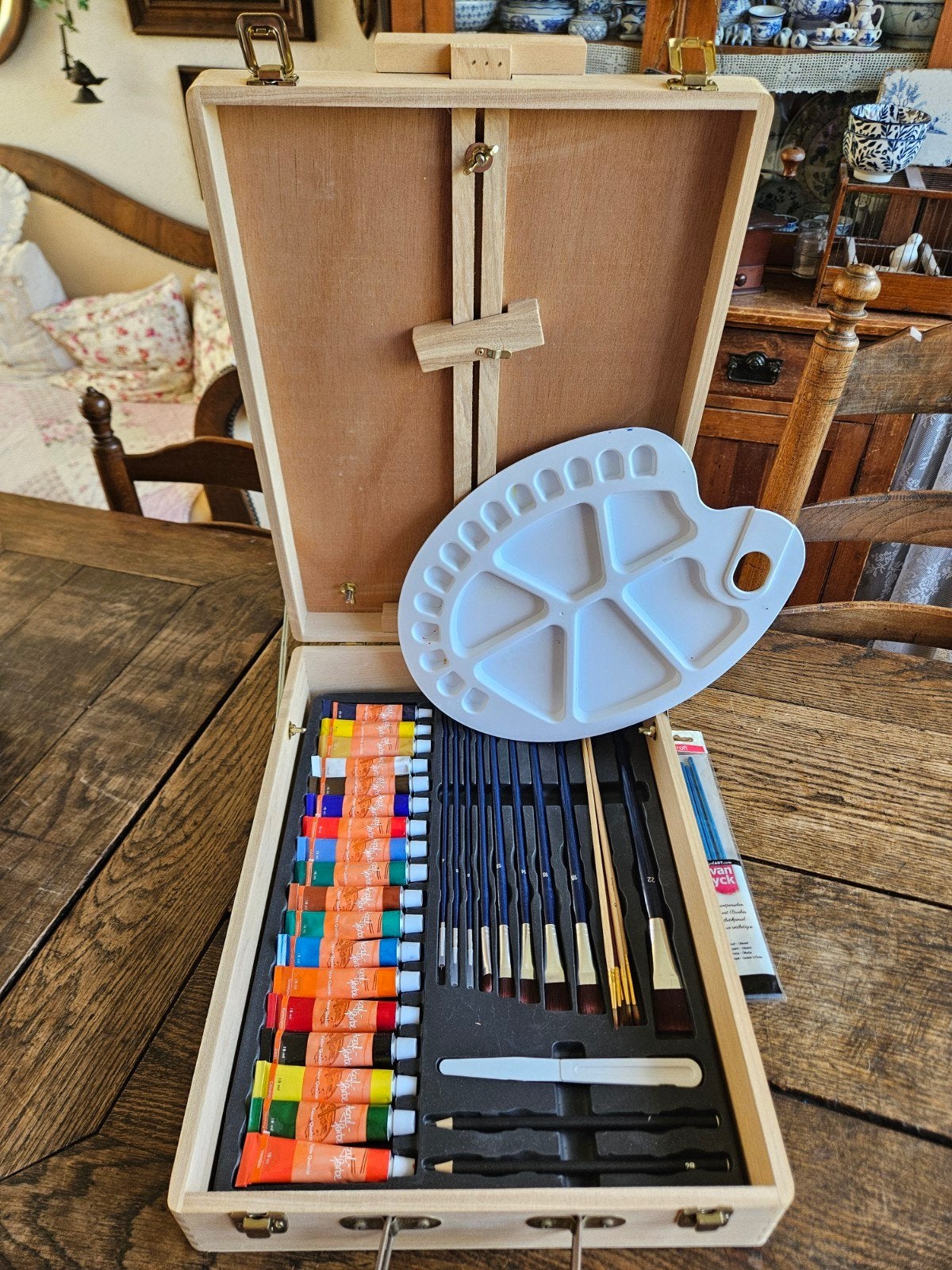 houten schilderskist, Ophalen of Verzenden, Zo goed als nieuw, Overige typen