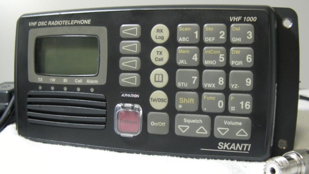 Skanti VHF1000 marifoon DSC, Ophalen, Gebruikt, Radar