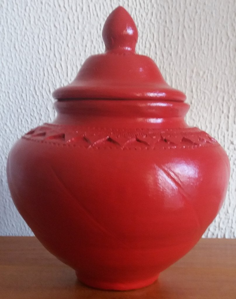 Urn Rood ( Verdeel urn ), Nieuw, Ophalen of Verzenden, Klassiek, Rood