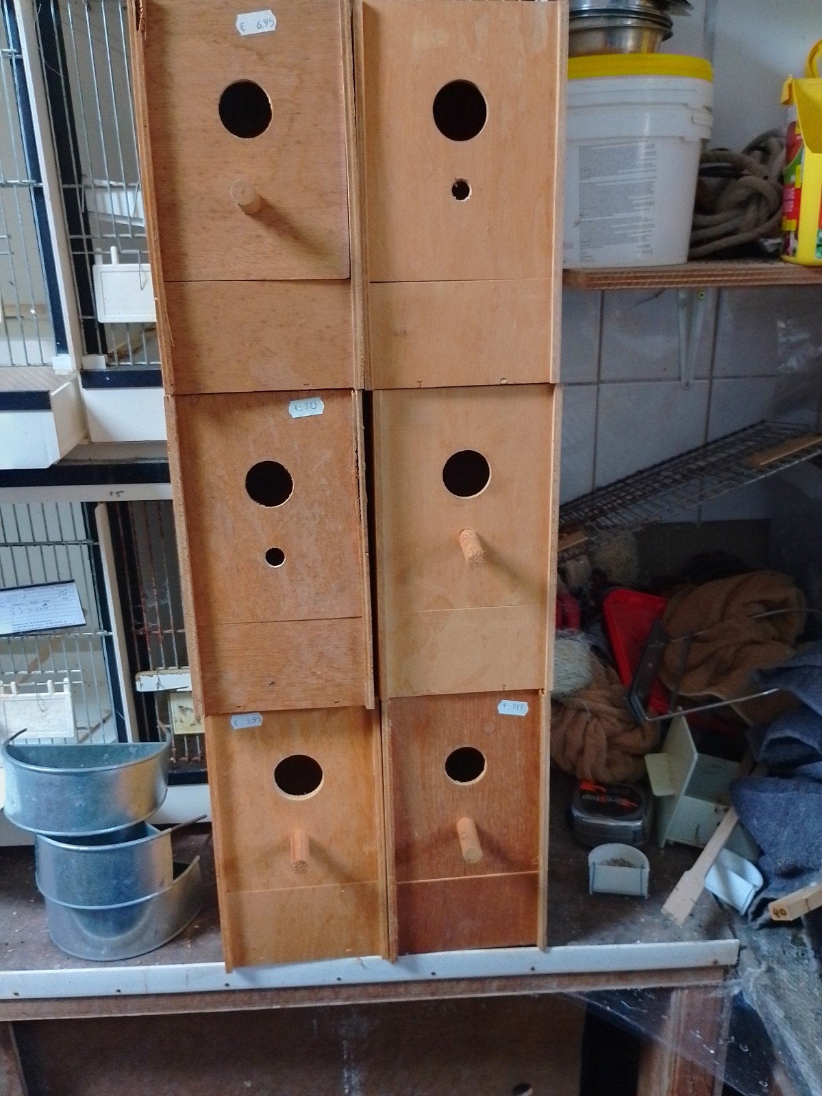 6 broedblokken, Dieren en Toebehoren, Vogels | Hokken en Kooien, Ophalen, Nieuw, Hout, Broedkooi of Kweekkooi
